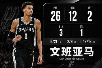AG真人-手感真不好,文班亚马21投仅6中,砍下26分12篮板3封盖
